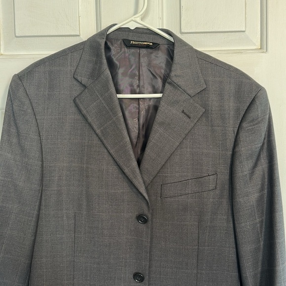 Prontomoda men’s grey suit jacket size 38 - Picture 2 of 5